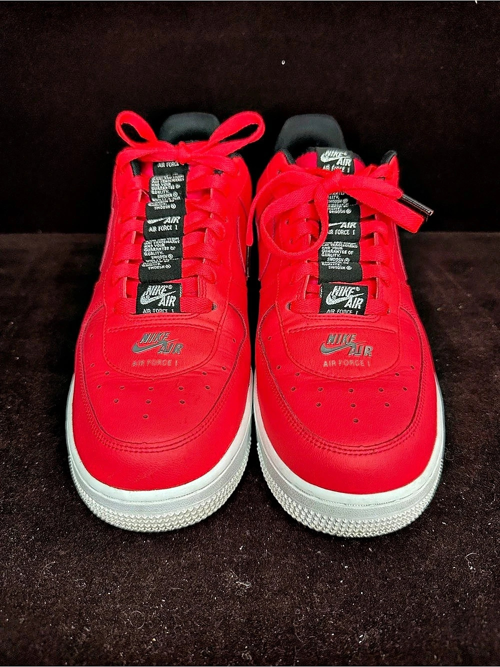 Nike Air Force 1 '07 LV8 3 Sneakers Red & Black US 10